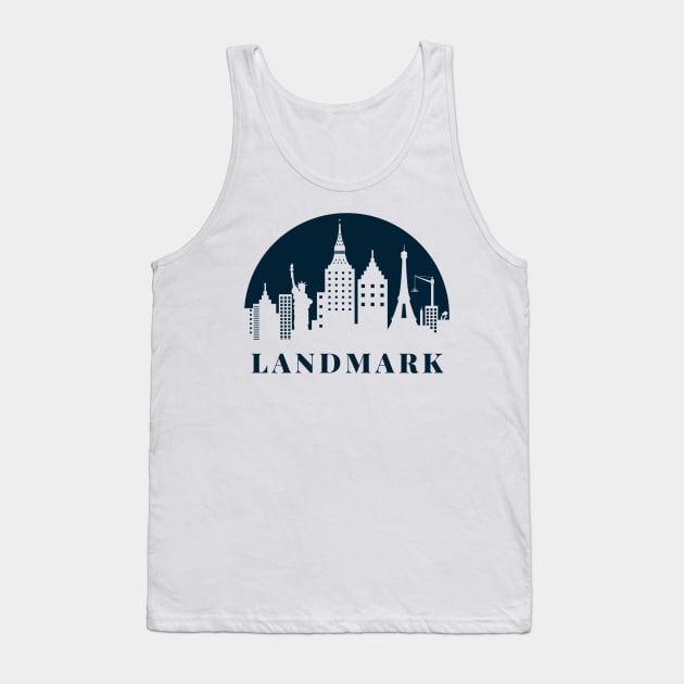 Landmark Tank Top by White Name